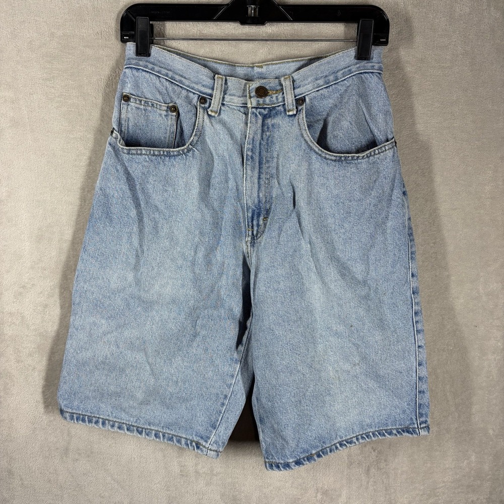 Vintage 90s Blue Zone Jorts Jean Shorts Size 30 Relaxed Baggy High Rise Grunge